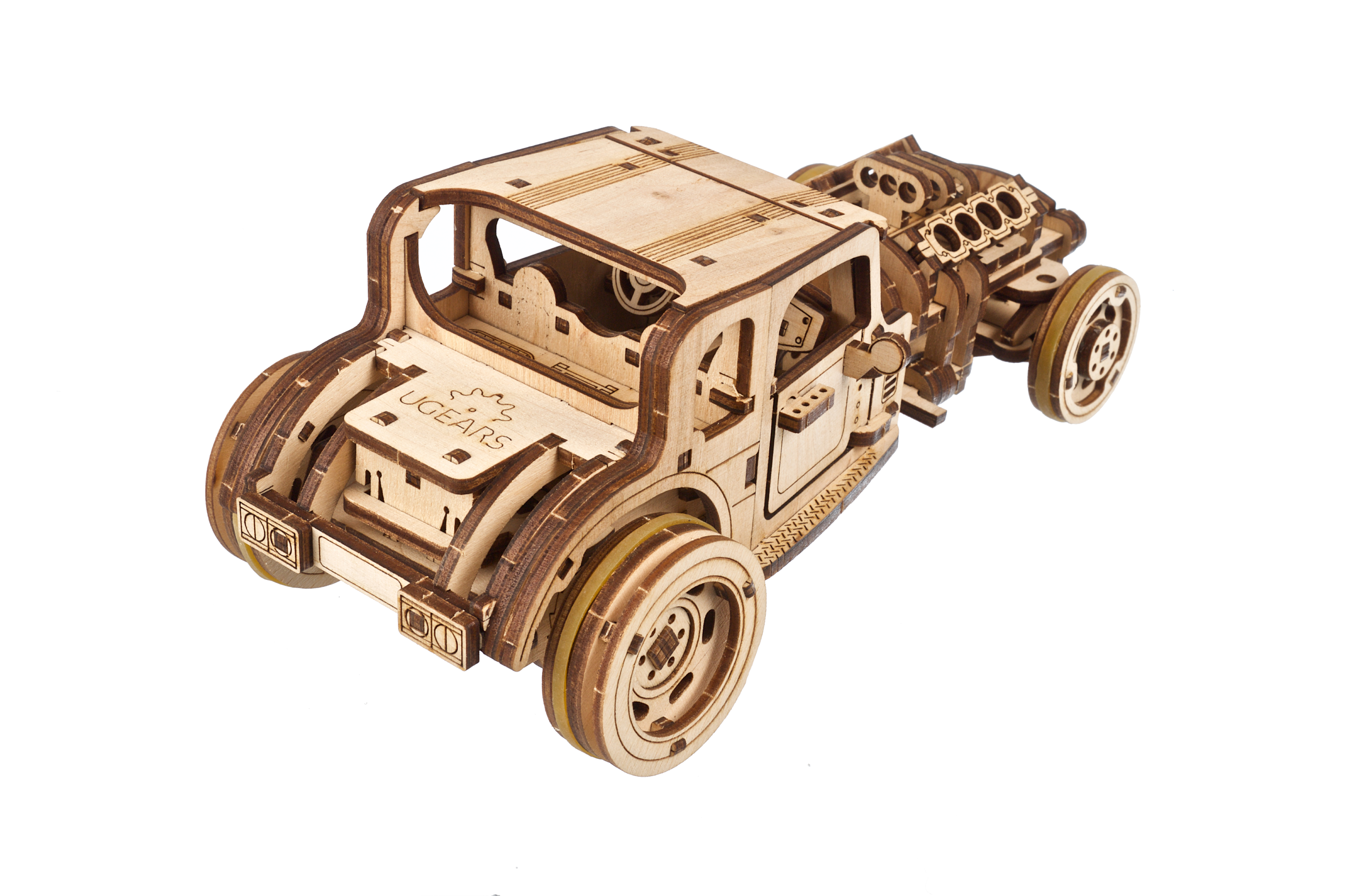 U-Gears Hot Rod Furious Mouse mechanisch houten bouwpakket