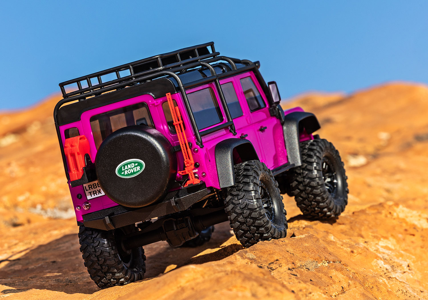 Traxxas TRX-4M Land Rover 4WD Electric Scale and Trail Crawler with TQ 1/18 Pink