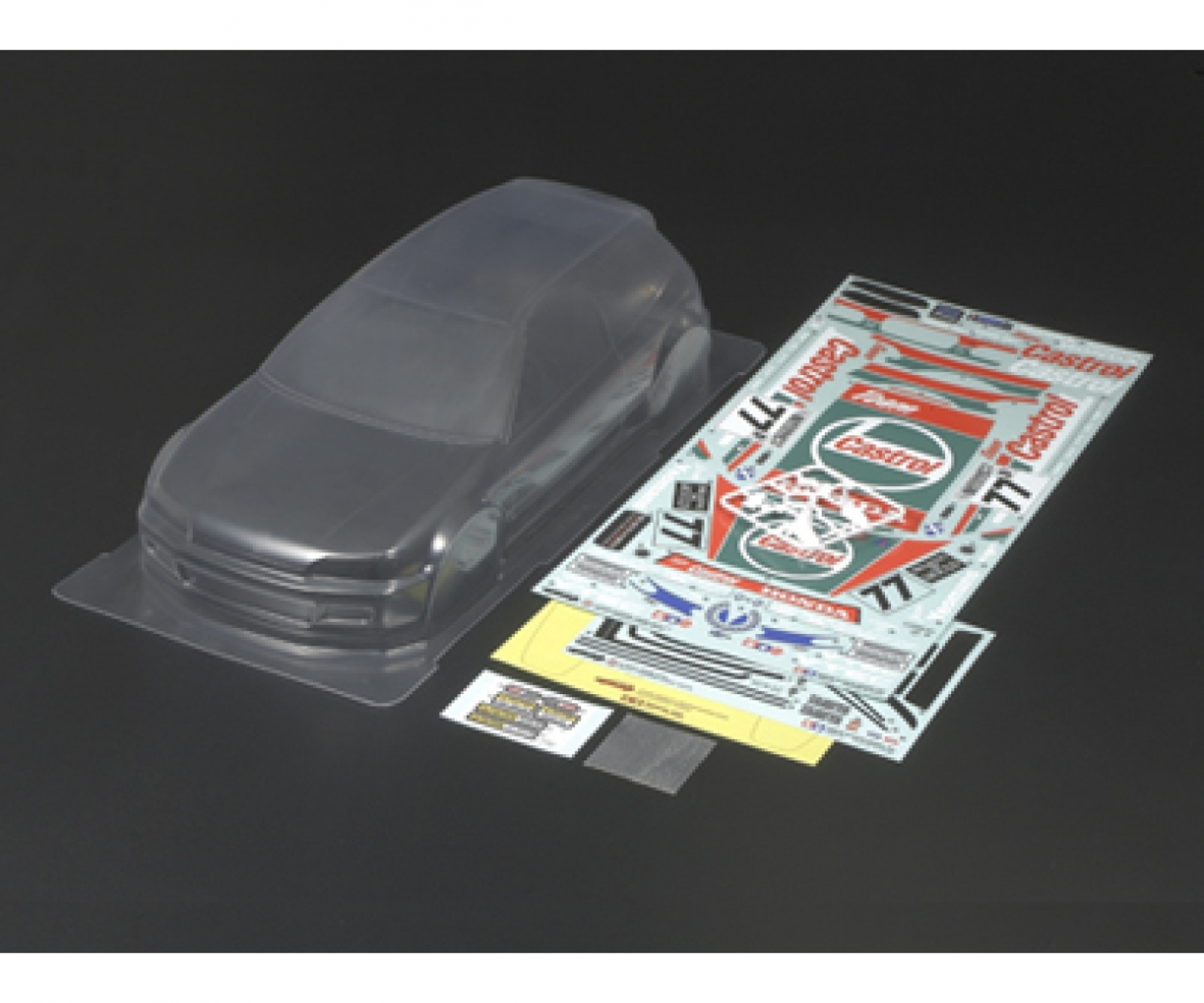 Tamiya Clear Body Set Castrol Honda Civic VTi 1/10