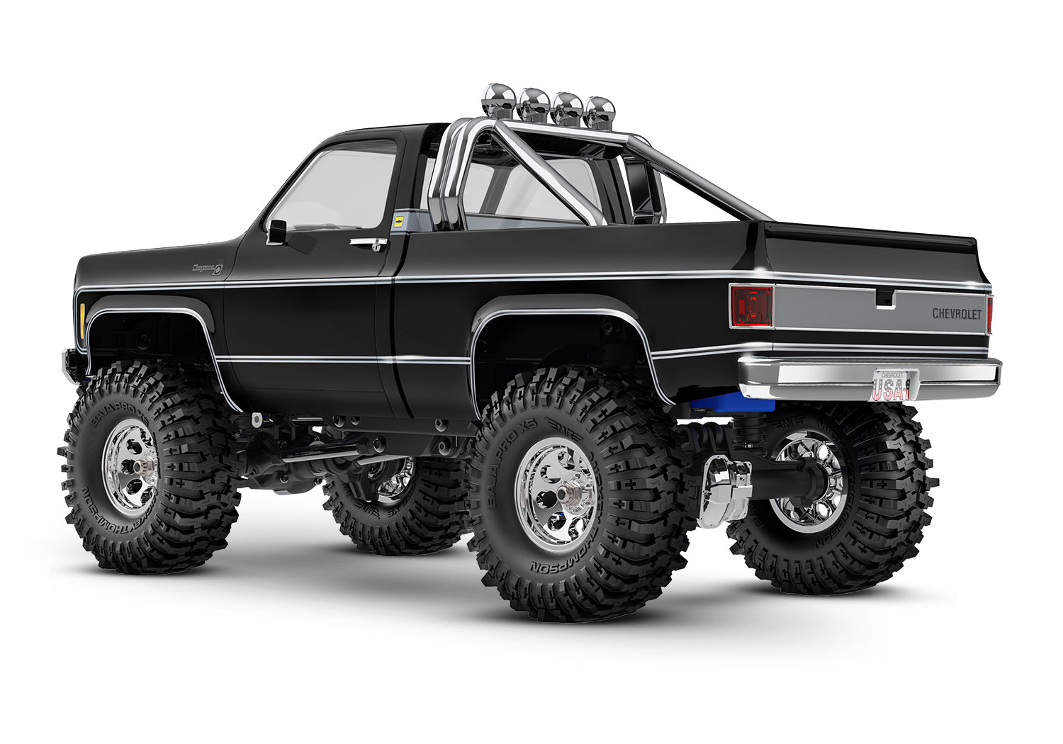 Traxxas TRX-4M High Trail 1979 Chevrolet K10 Truck 4WD Electric Scale and Trail Crawler with TQ 1/18 Black
