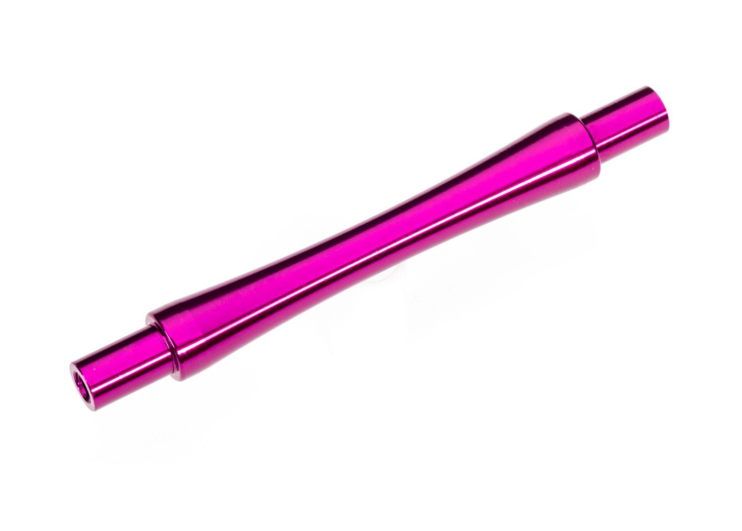Traxxas Axle wheelie bar 6061-T6 aluminum (pink-anodized) (1)/ 3x12 BCS (with threadlock) (2)