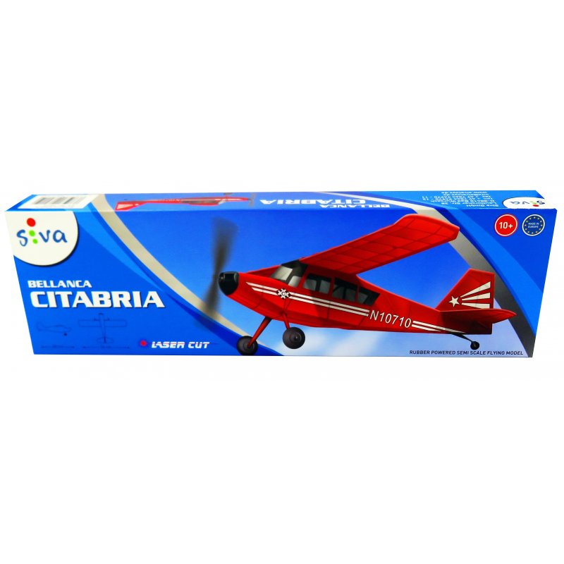 Siva Bellanca Citabria Bouwdoos met Elastiek Aandrijving