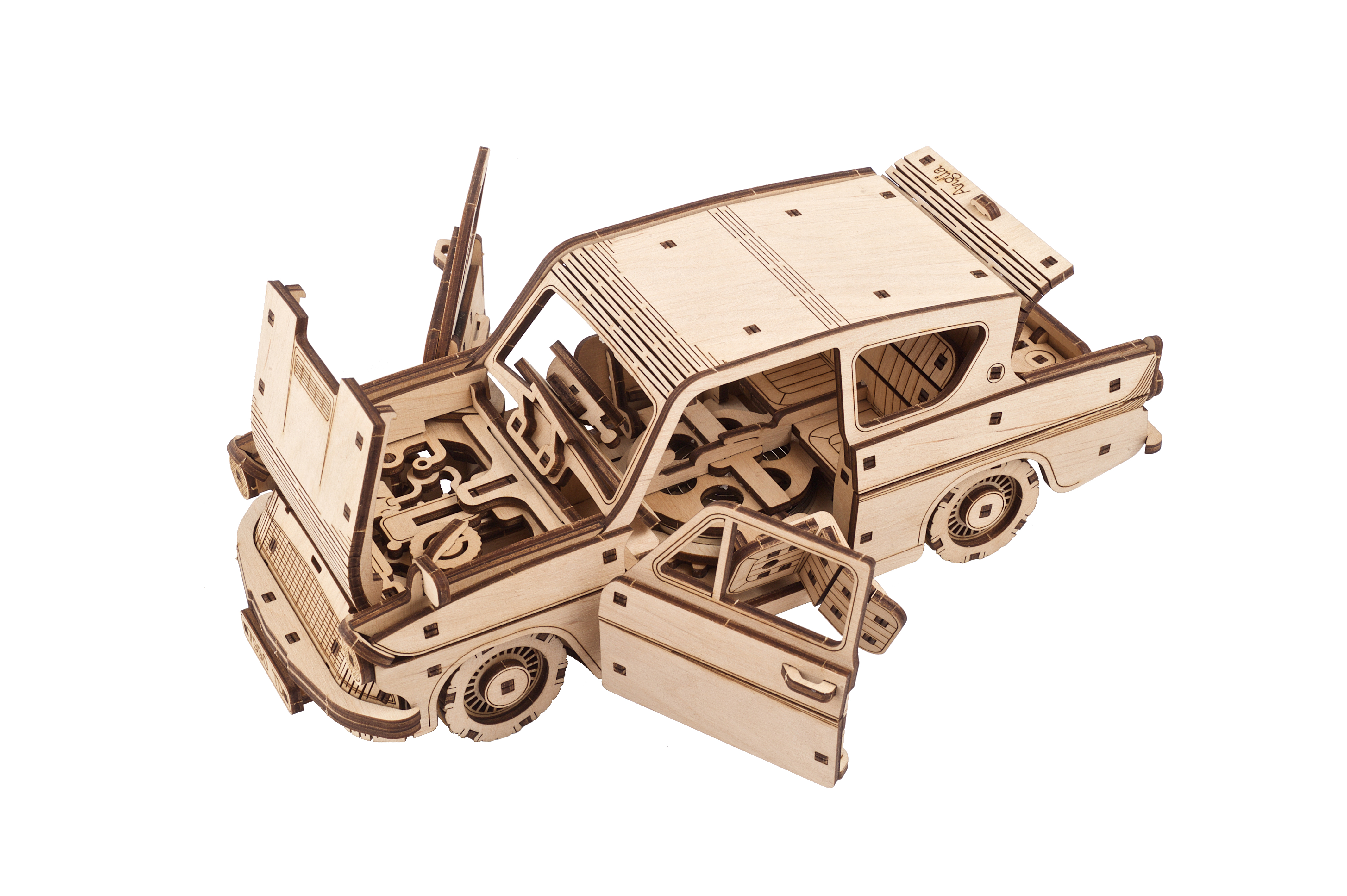 U-Gears Vliegende Ford Anglia Harry Potter mechanisch houten bouwpakket