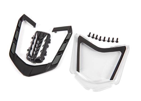 Traxxas Rear window/ rear window retainer/ engine cover/ 2.6x8mm BCS (8)