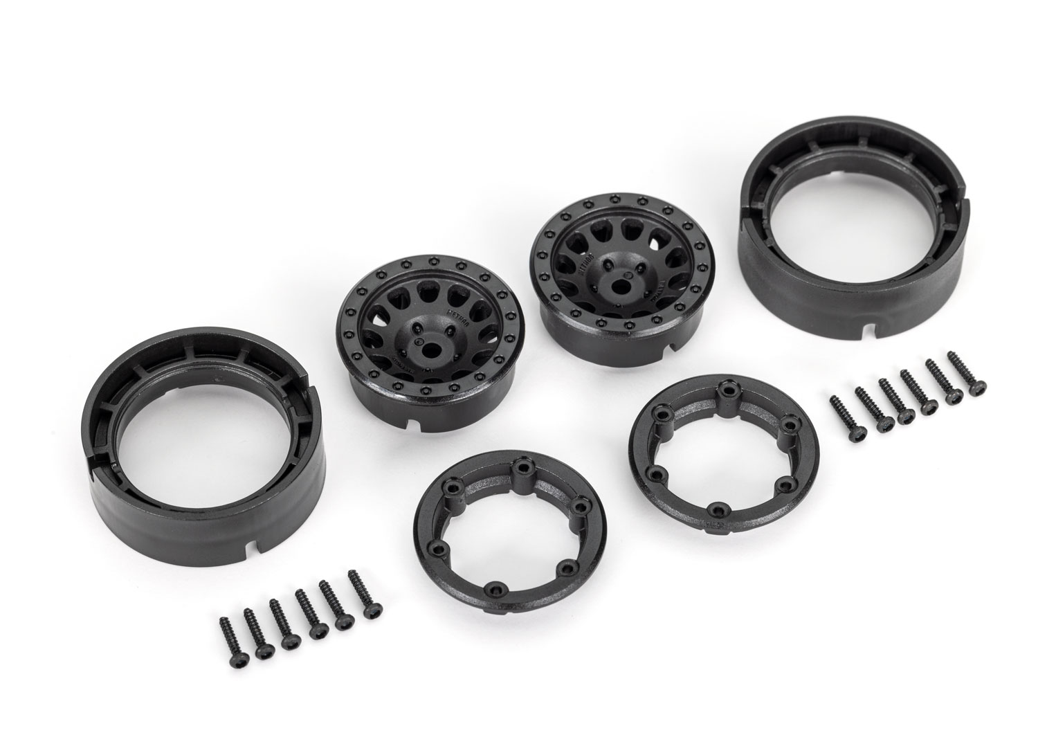 Traxxas Wheels for TRX-4M, 1.0", Method Race Wheels® 105 Beadlock (black, beadlock) (2)