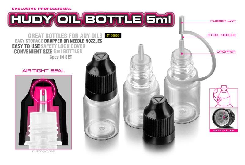 HUDY Oil Bottle Nose Steel Needle & Safety Lock 5ml (3)