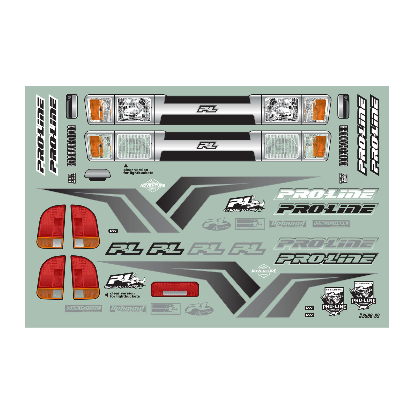 Proline Cliffhanger High Performance Clear Body for 12.3" (313mm) Wheelbase Scale Crawlers 1/10