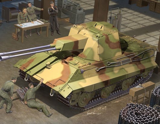 Trumpeter German E-50 Flakpanzer 1/35