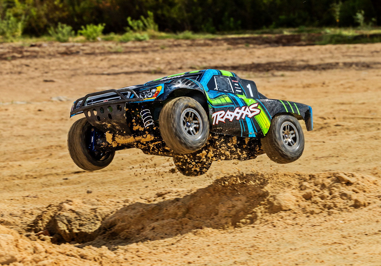 Traxxas Slash 4X4 Ultimate LCG VXL TQi TSM Short course Truck 1/10 Green