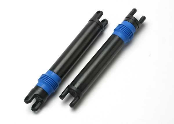 Traxxas Half shaft set, left or right (plastic parts only) (internal splined half shaft/ external splined half shaft/ rubber boot) (assembled with glued boot) (2 assemblies)