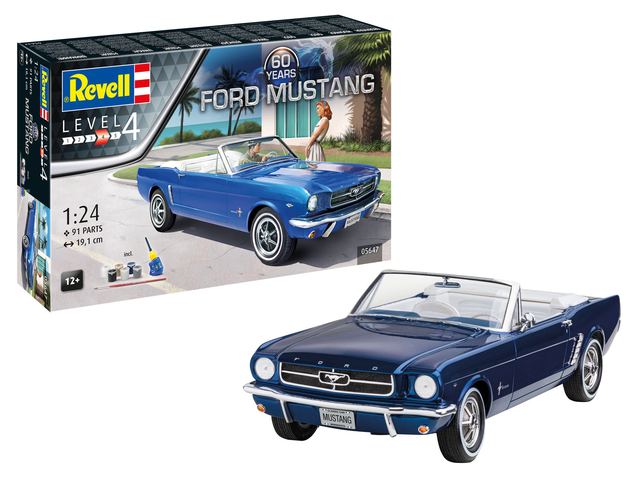 Revell Geschenkset 60th Anniversary of Ford Mustang 1/24