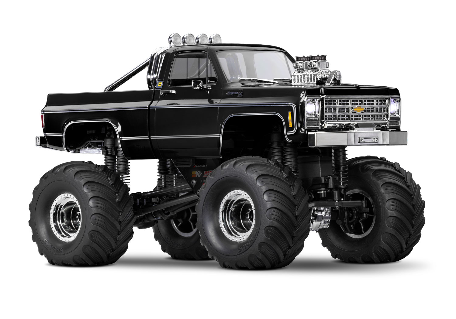 Traxxas TRX-4MT Chevrolet K10 Monster Truck 4WD Electric with TQ 1/18 Black