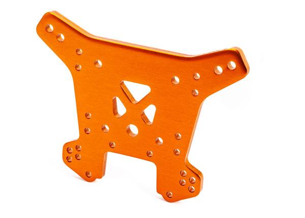 Traxxas Shock tower rear 6061-T6 aluminum (orange-anodized)
