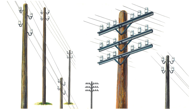 Italeri Telegraph Poles 1/35