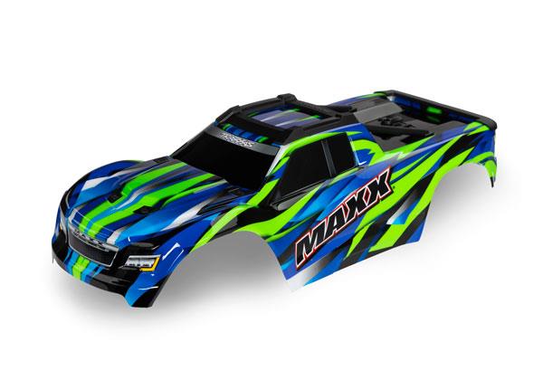 Traxxas Body Maxx Green (painted decals applied) (fits Maxx with extended chassis (352mm wheelbase))