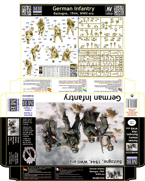 Master Box German Infantry Bastogne 1944 WWII era 1/35