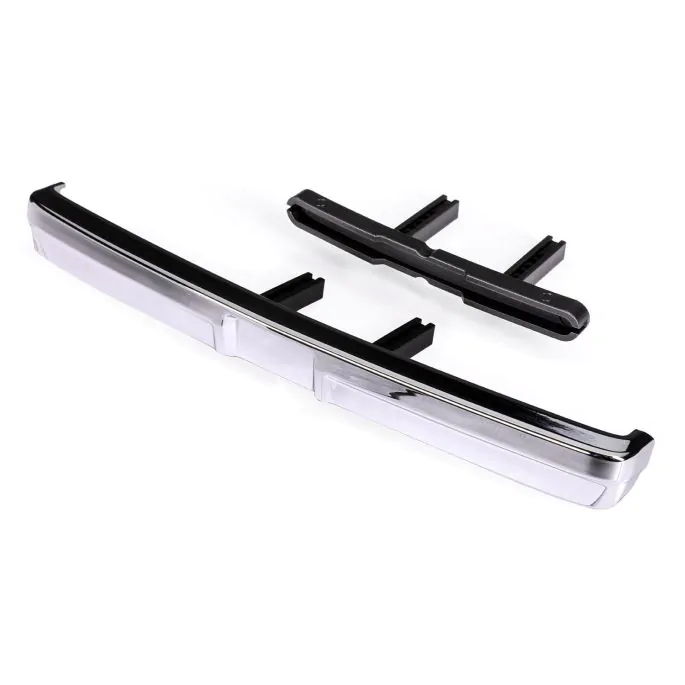 Traxxas Bumper front (chrome)/ bumper mount/ 3x10 BCS (2)