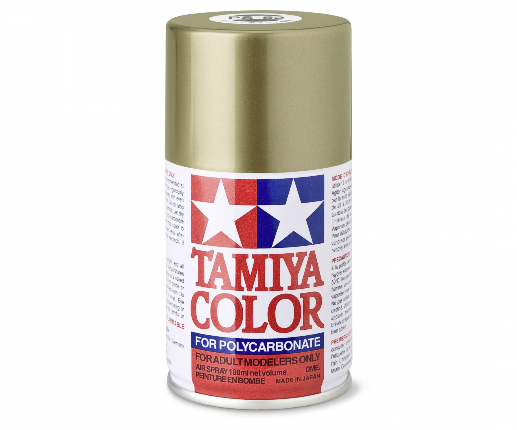 PS52 Spray Champagne Gold Anodized Aluminum brillant 100ml Tamiya