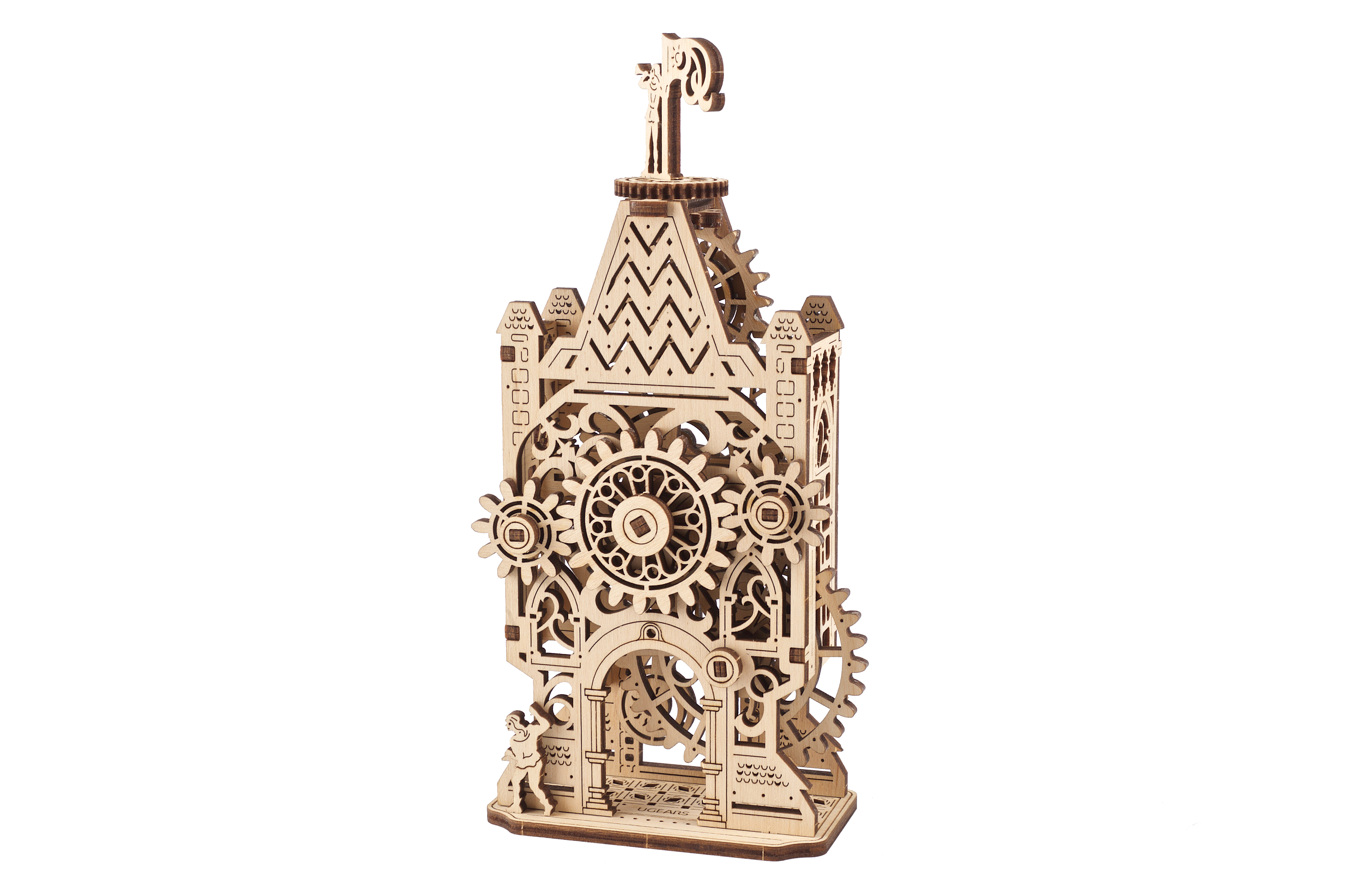 U-Gears Klokkentoren mechanisch houten bouwpakket