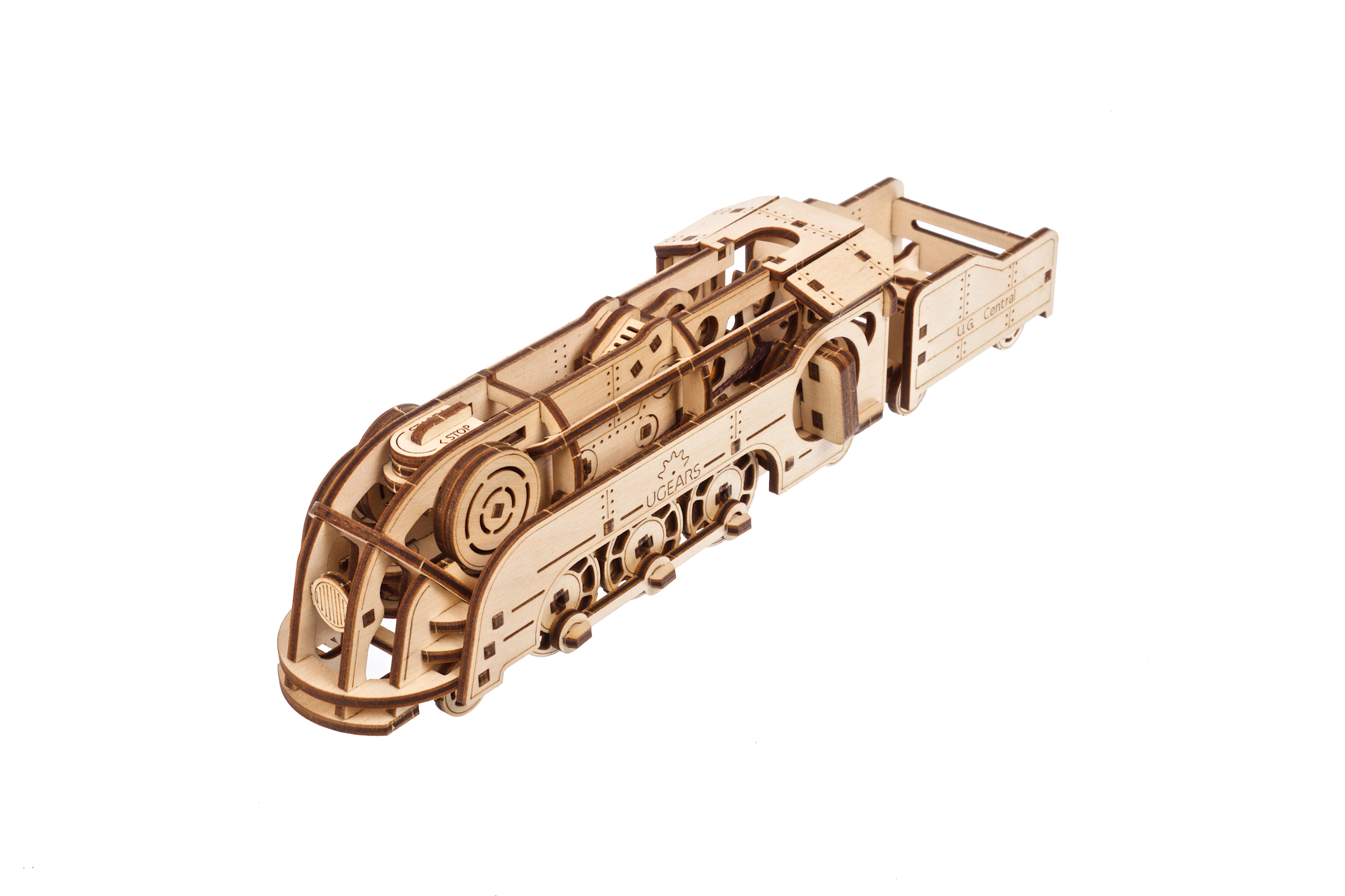 U-Gears  SMART Mini Locomotief mechanisch houten bouwpakket