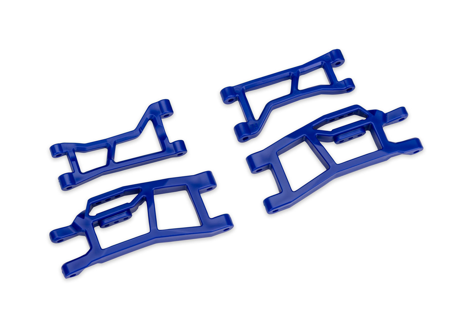 Traxxas Blue WideMaxx Front Upper & Lower HD Suspension Arms