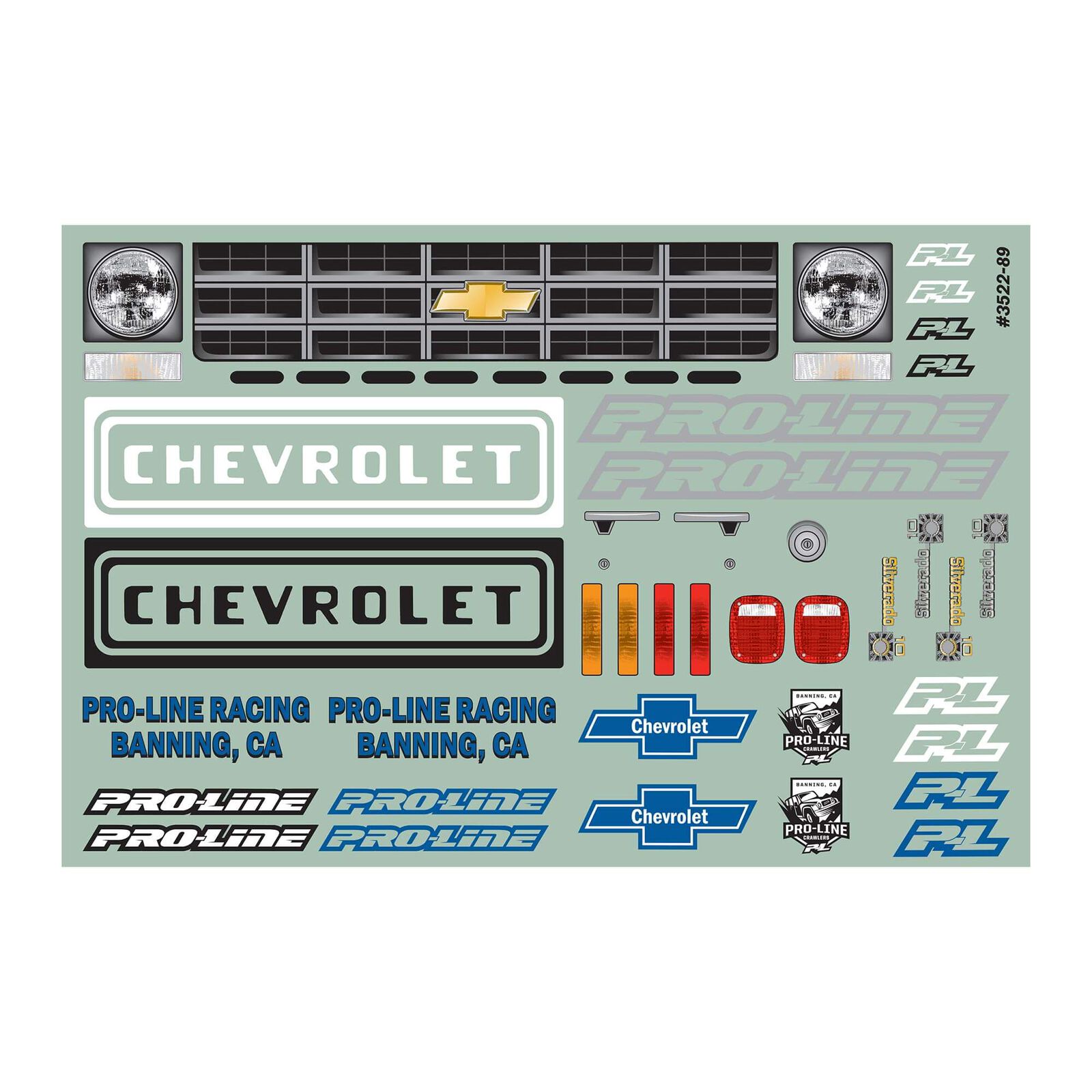 Proline 1978 Chevy K-10 Clear Body 12.3" (313mm) Wheelbase Crawlers 1/10