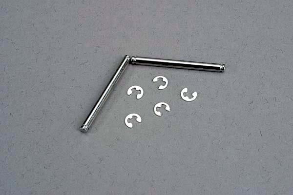 Traxxas Suspension pins, 2.5x31.5mm (king pins) w/ E-clips (2) (strengthens caster blocks)