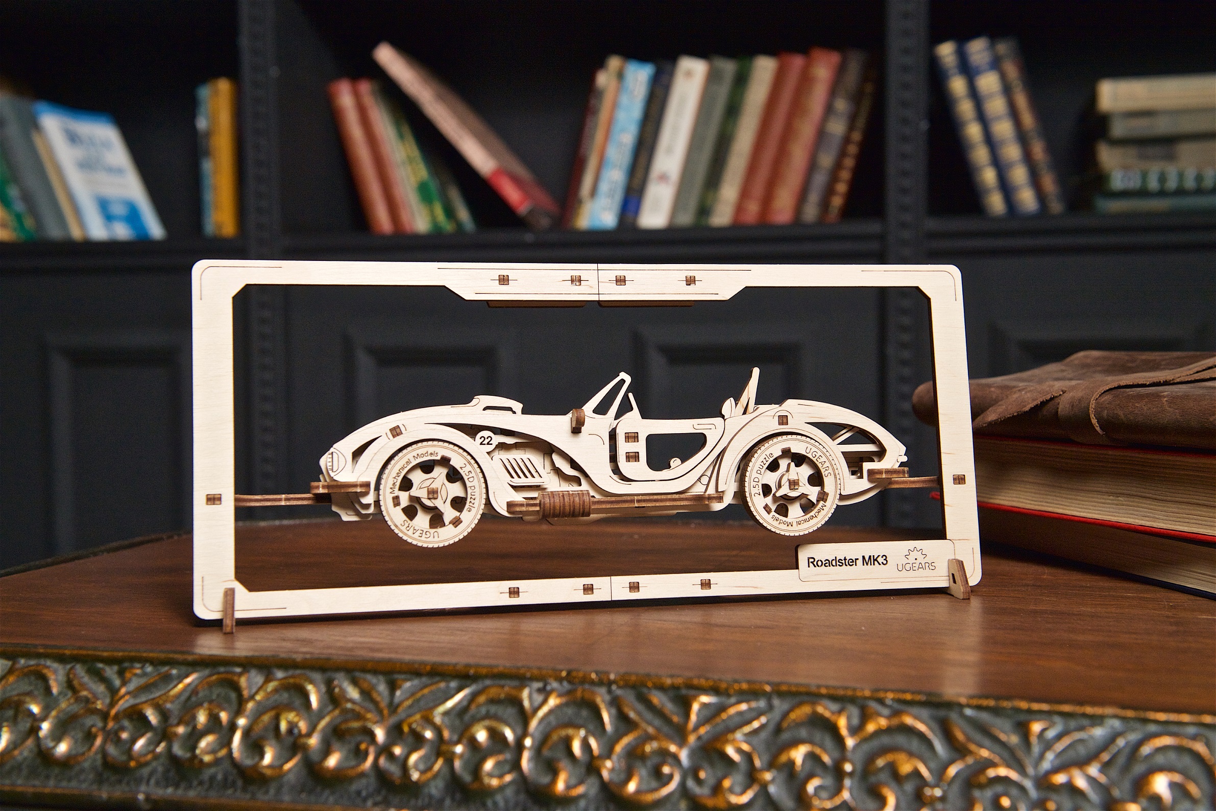 U-Gears 2.5D Puzzle Roadster MK3 mechanisch houten bouwpakket