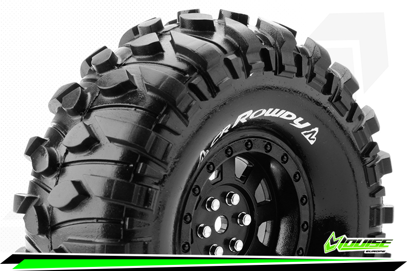 Louise RC CR Rowdy 1/10 Scale 1.9" Crawler Tires Mounted (2)