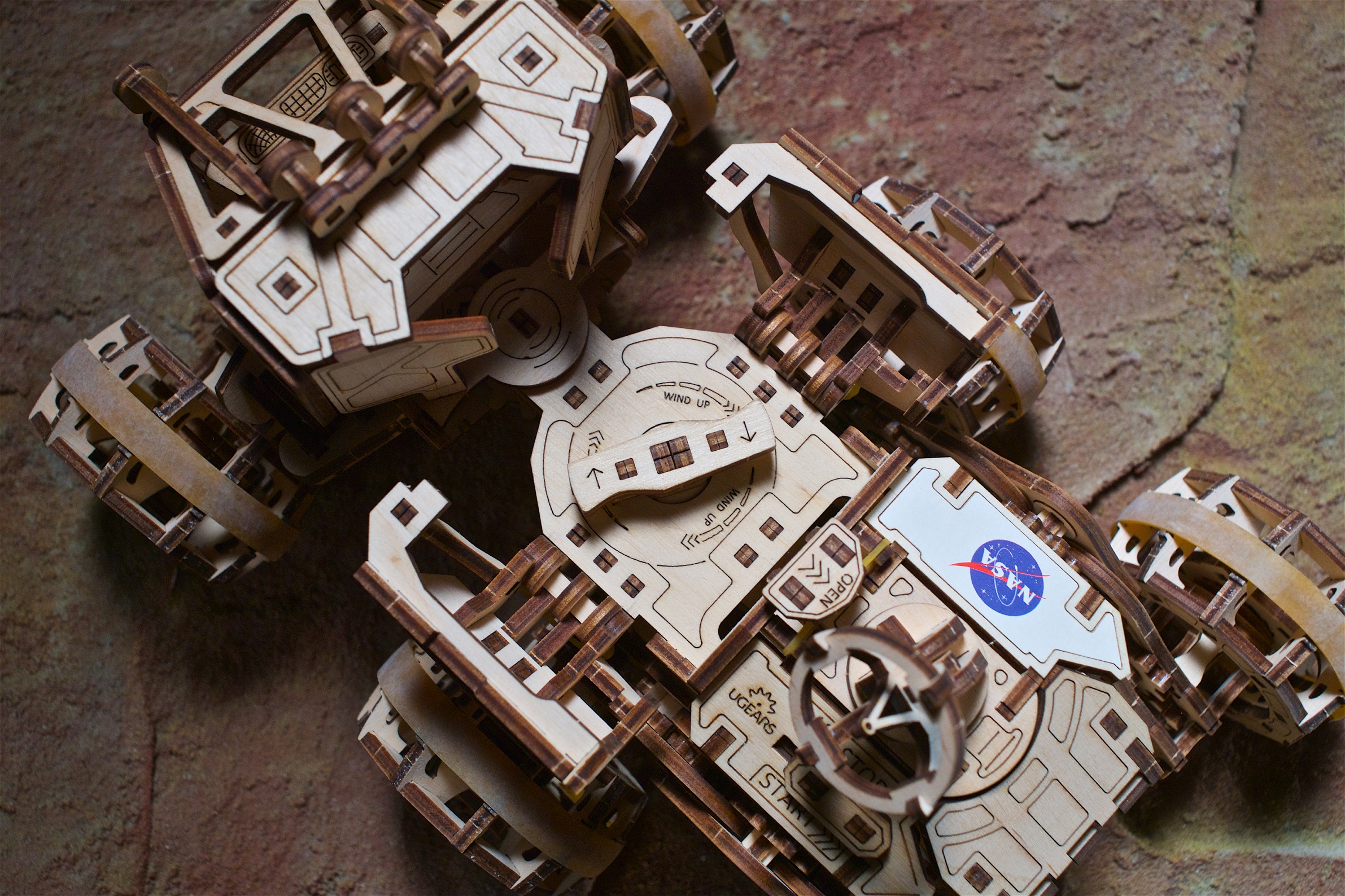 U-Gears Bemande Mars Rover mechanisch houten bouwpakket