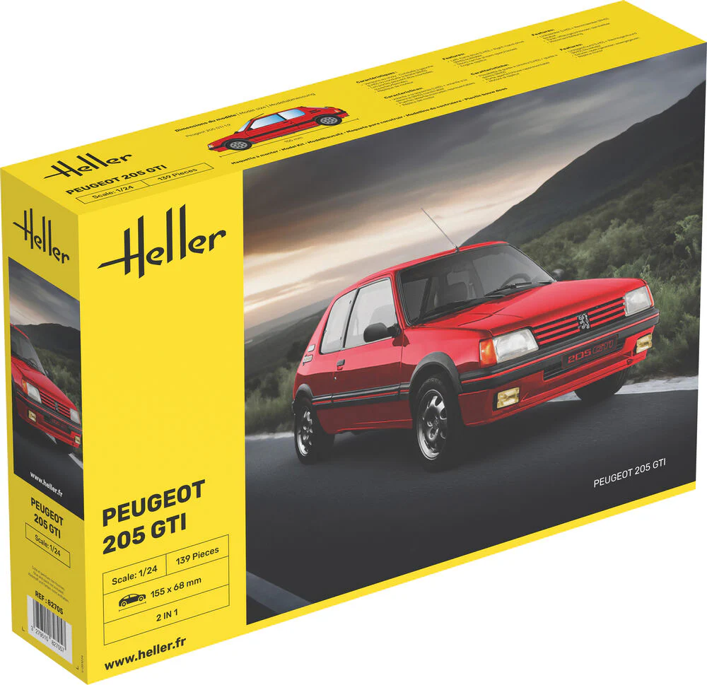 Heller Peugeot 205 GTI 1/24