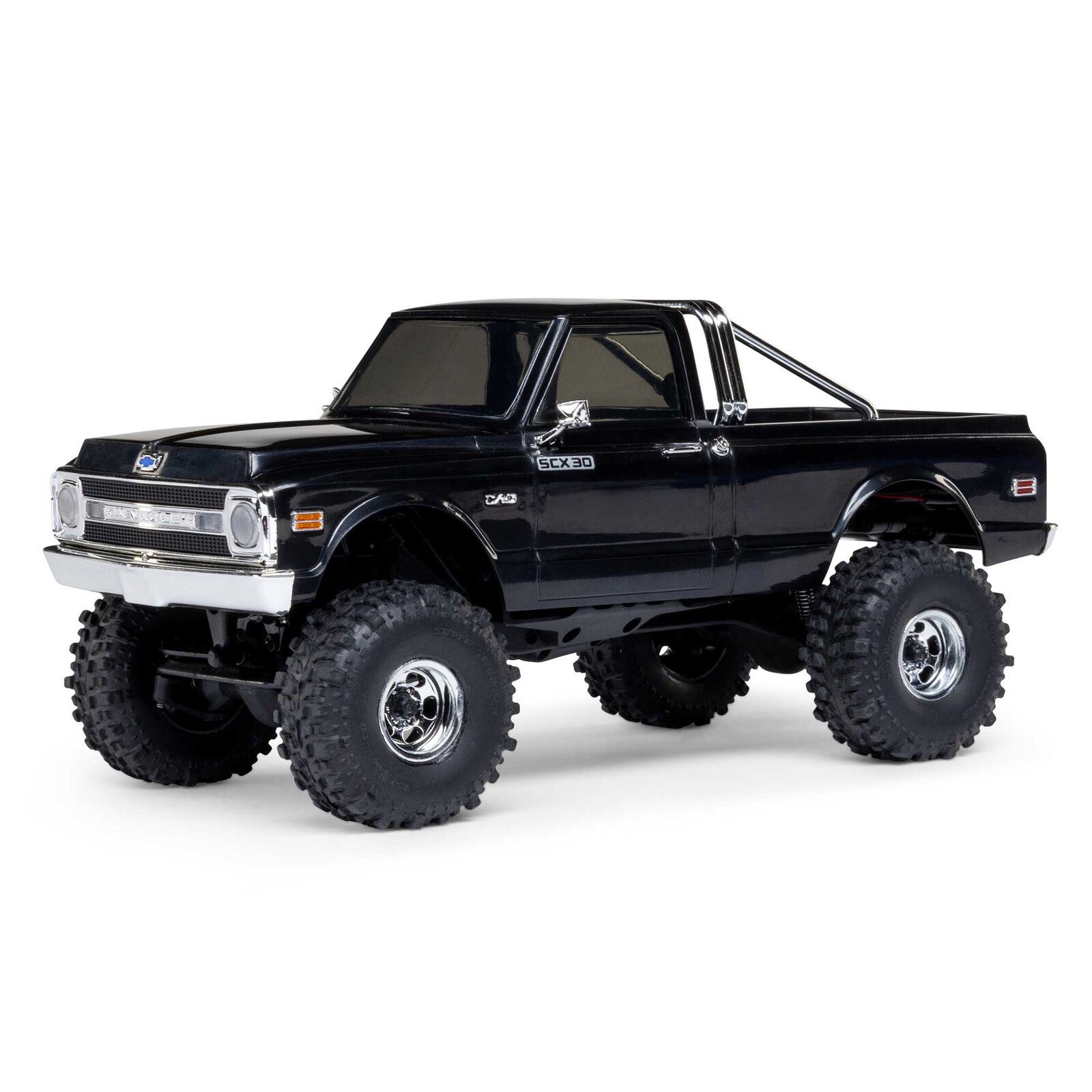 Axial SCX30 Chevrolet K10 4X4 RTR Brushed Rock Crawler (Battery & Charger Included), Black 1/30