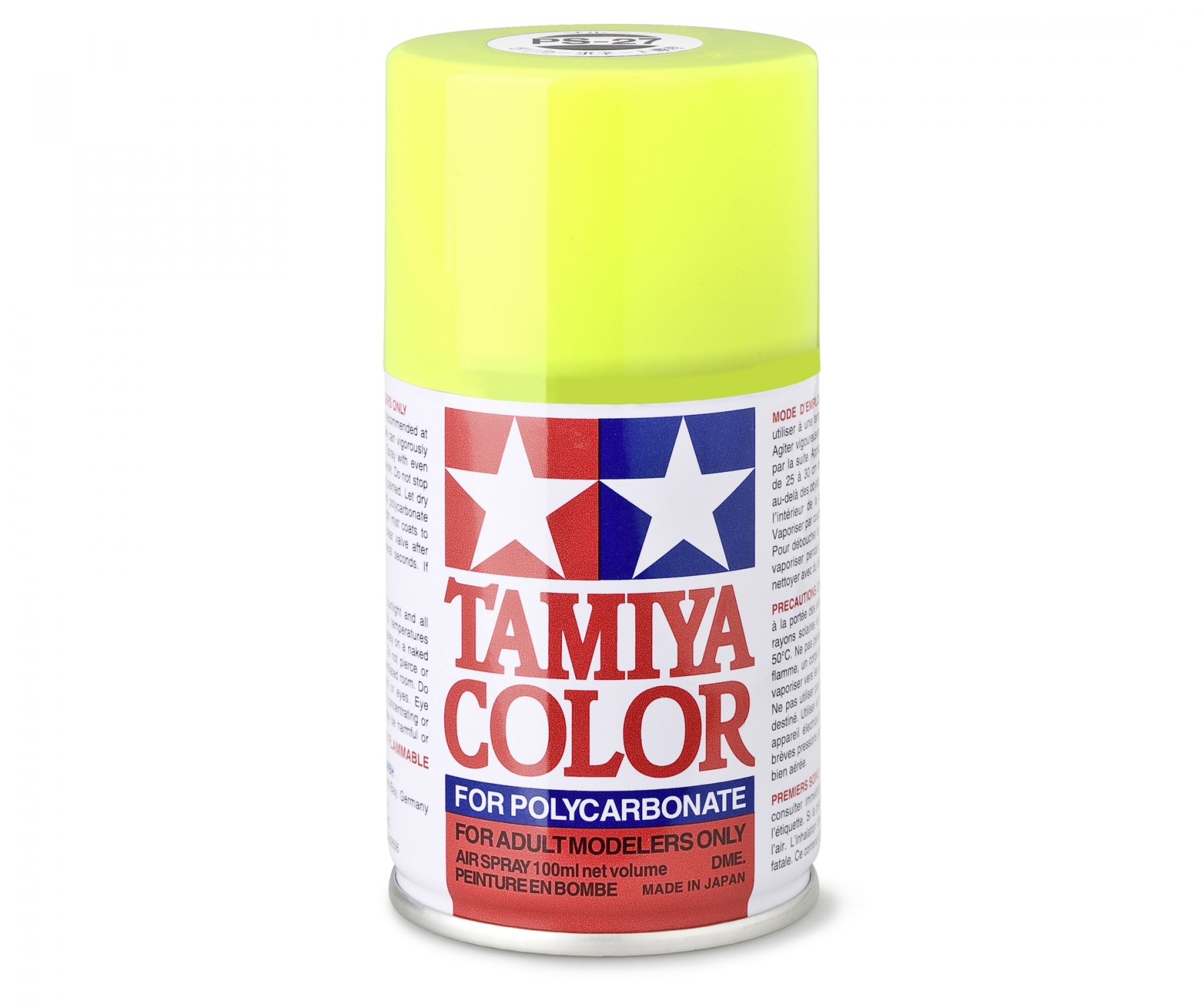 PS27 Spray Fluorescent Yellow brillant 100ml Tamiya