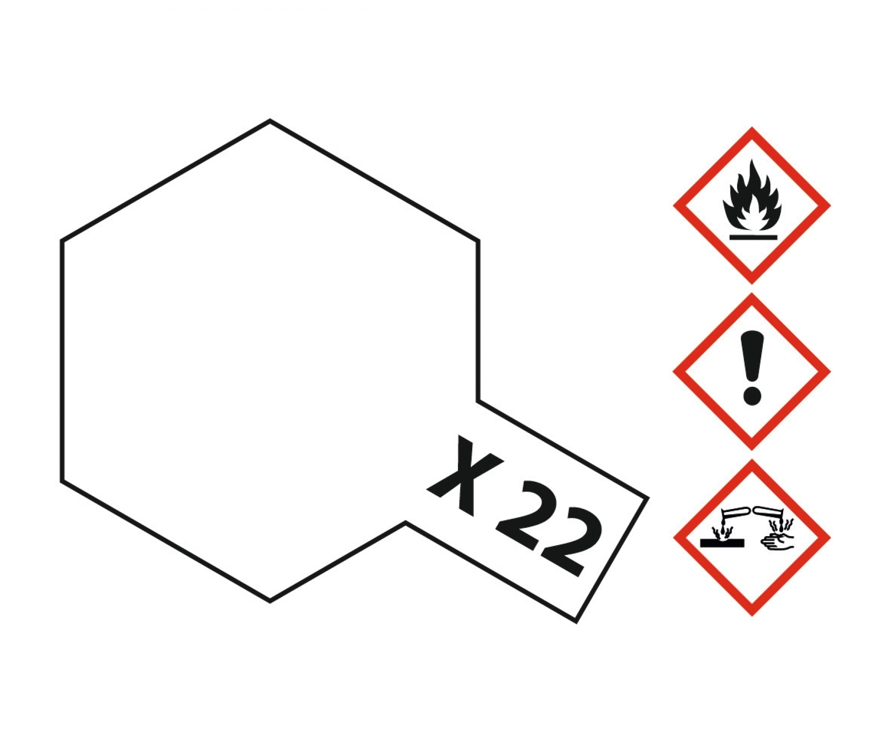 X22 Potje Clear brillant 23ml Tamiya