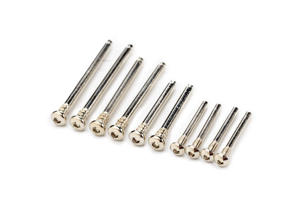 Traxxas  Suspension pin set, extreme heavy duty, complete (front and rear) (2.5x26mm (4), 3x32mm (2), 3x40mm (2), 3x46mm (2)) (for use with #9180, 9181, 9182 upgrade kit)