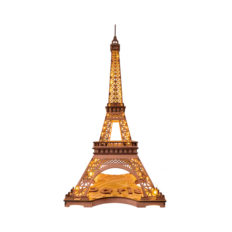 Rolife Eiffeltoren met LED verlichting 3D Houten Puzzel