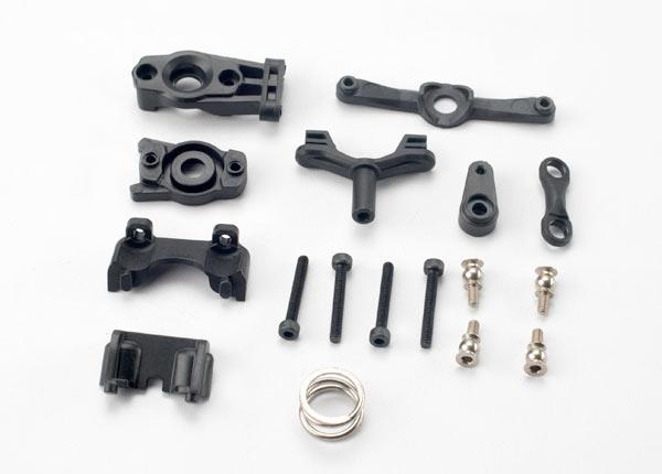 Traxxas Steering arm (upper & lower)/ steering link/ servo horn/ servo saver/ servo saver spring/ servo horn mount/ ball stud (2)/ shock mounts, front & rear/ 2.5x18mm CS (4)
