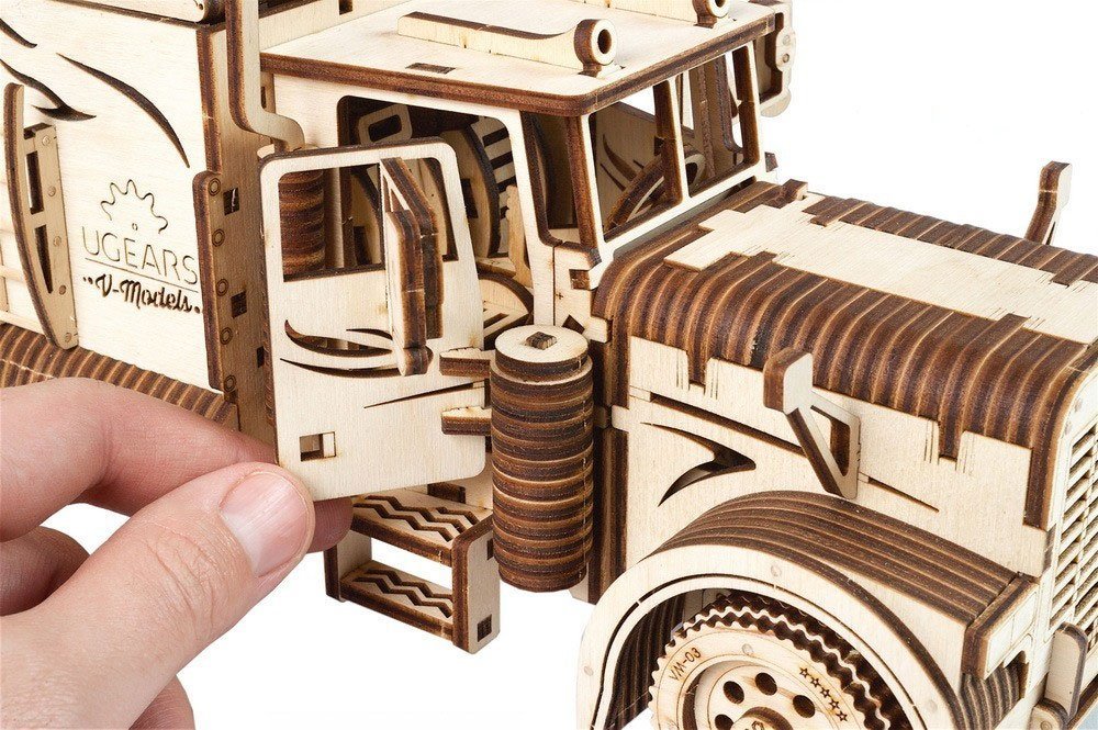 U-Gears Heavy Boy Truck VM-03 mechanisch houten bouwpakket