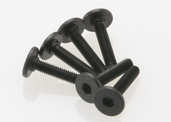 Traxxas Screws 3x15mm flat-head machine (hex drive) (6)