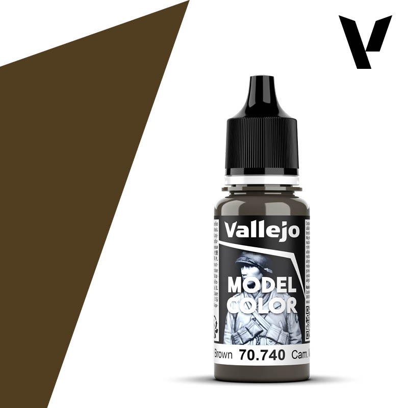 70740 Vallejo Camo Middle Brown Model Color 18ml