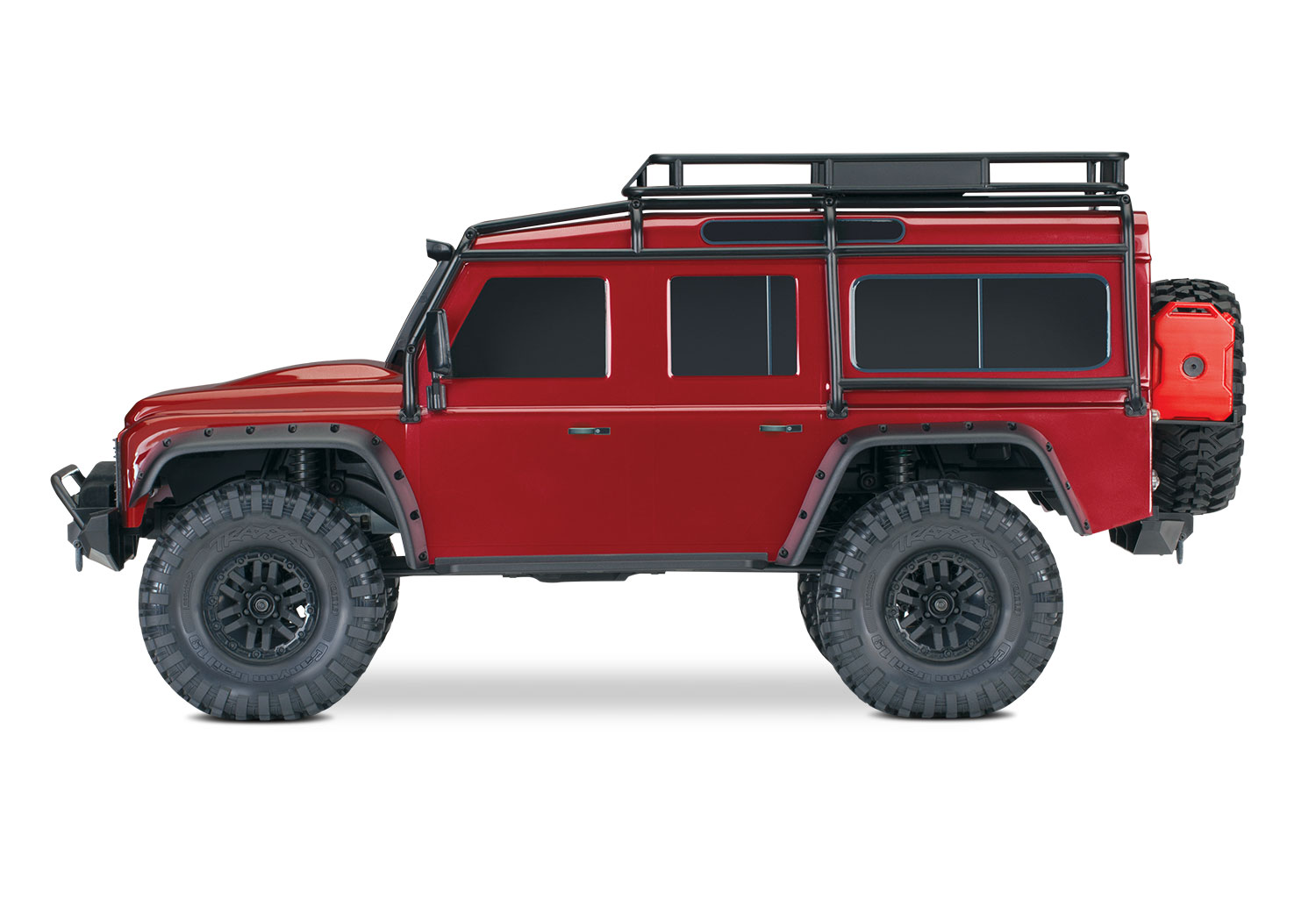 Traxxas Land Rover Defender TRX-4 4WD Scale and Trail  Crawler Fully-Assembled 1/10 Clipless Red