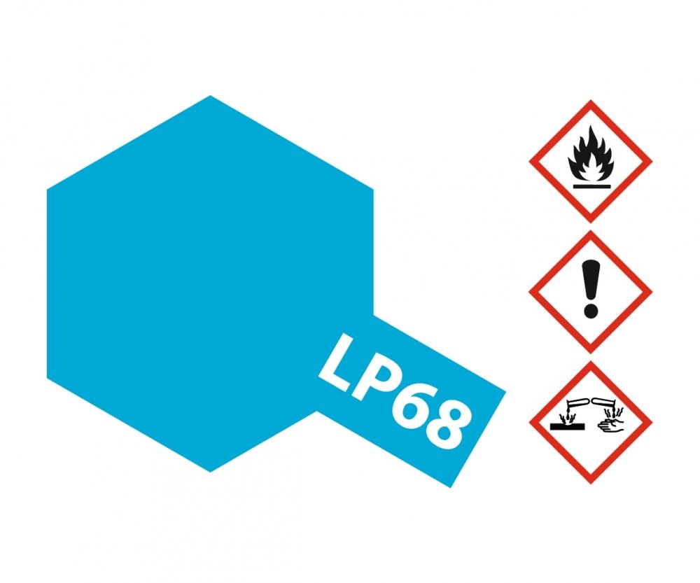 LP68 Potje Clear Blue brillant 10ml Tamiya