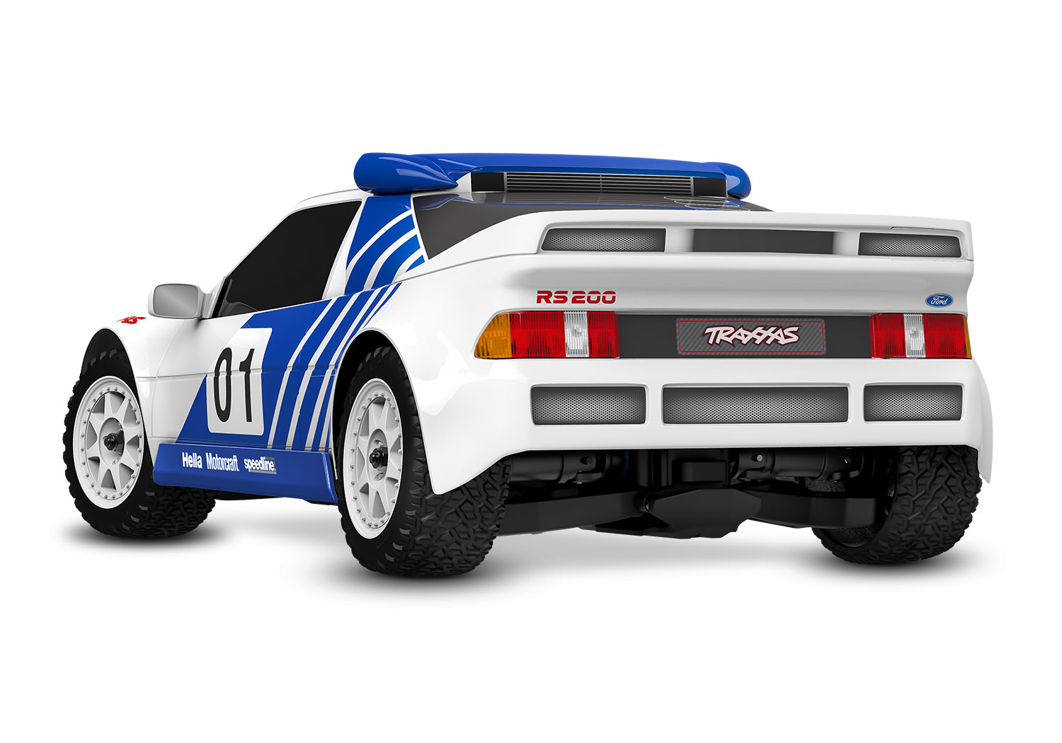 Traxxas Mini Rally VXL Ford RS200 incl battery and charger White 1/12