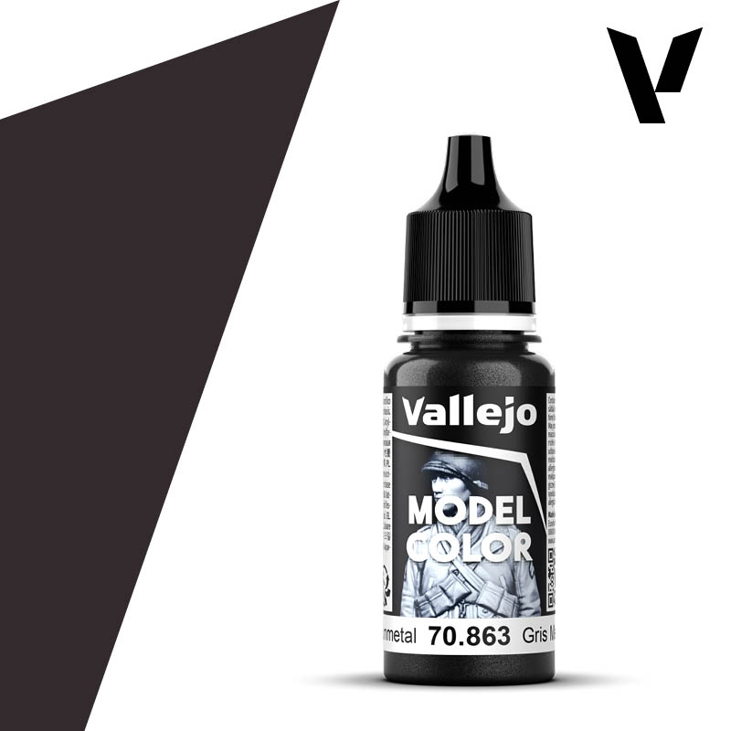 70863 Vallejo Gunmetal Metallic Model Color 18ml