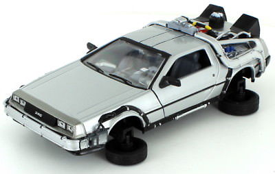 Welly Back To The Future Part II Delorean Time Machine Fly Mode 1/24