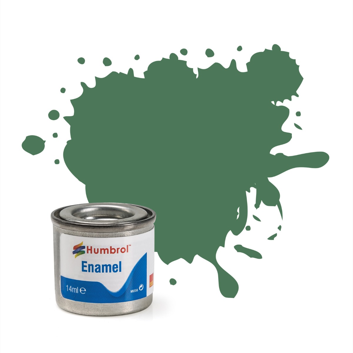 101 Mid Green enamel flat 14ml Humbrol
