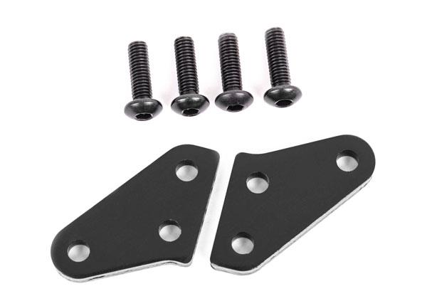 Traxxas Steering block arms (aluminum dark titanium-anodized) (2) (fits #9537 and 9637 steering blocks)