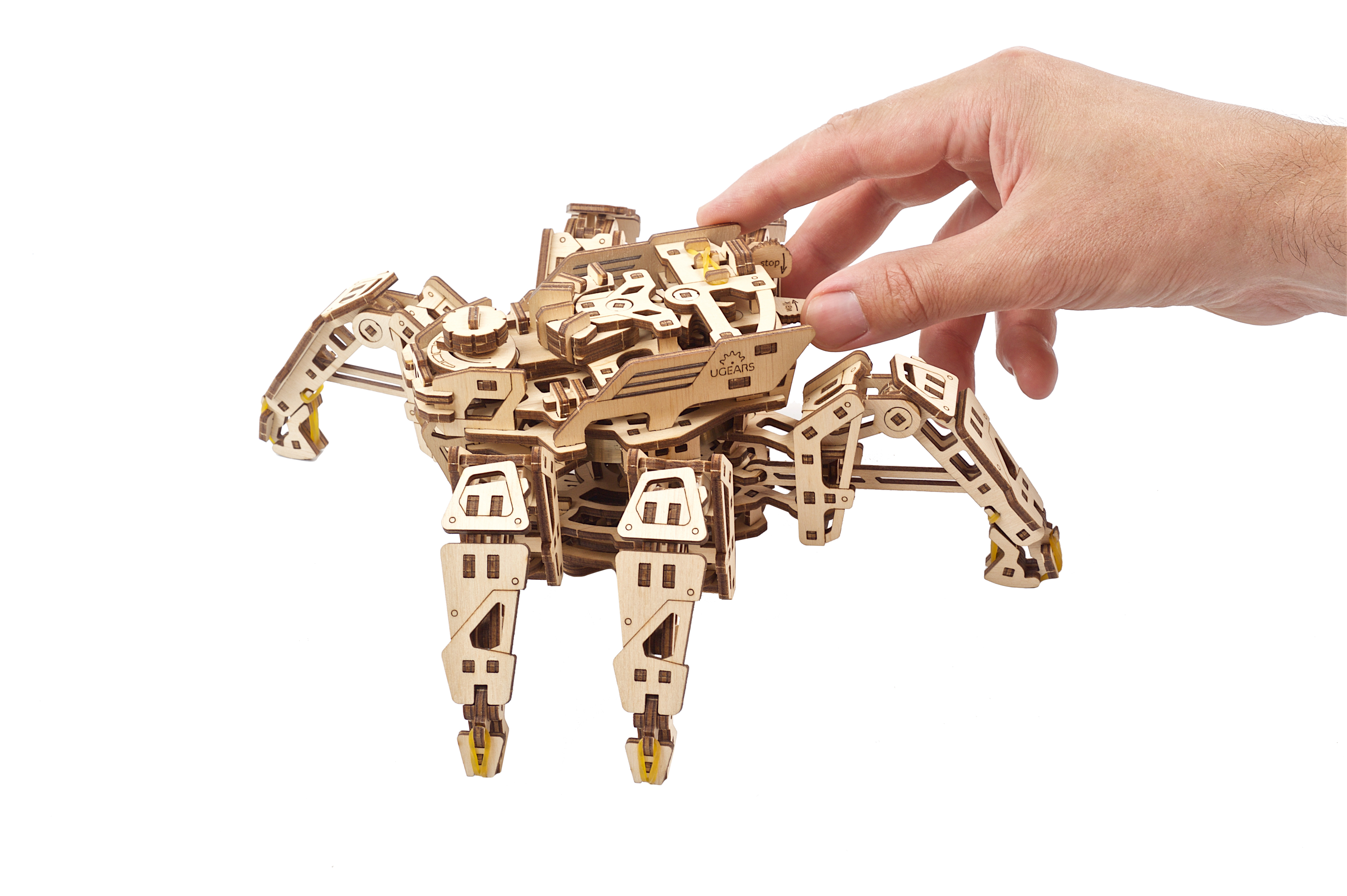 U-Gears Hexapod Spin mechanisch houten bouwpakket