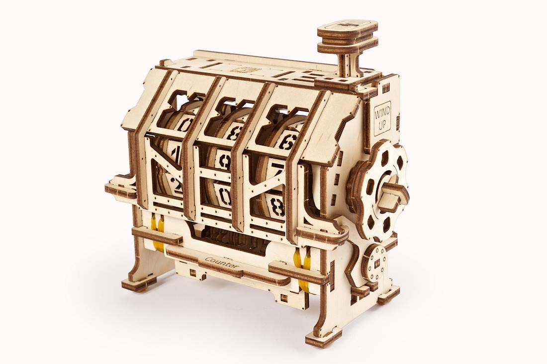 U-Gears Stem Lab Counter mechanisch houten bouwpakket