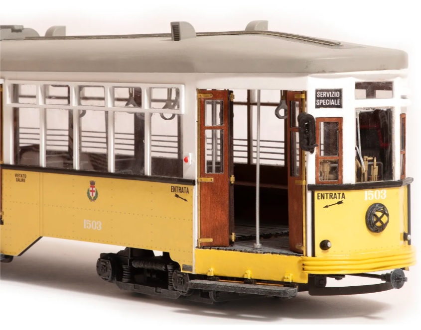 Occre Cablecar Milano Tramway Houten Bouwdoos 1/24